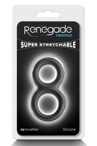 Renegade "Twofold" Cock & Ball Ring -Black