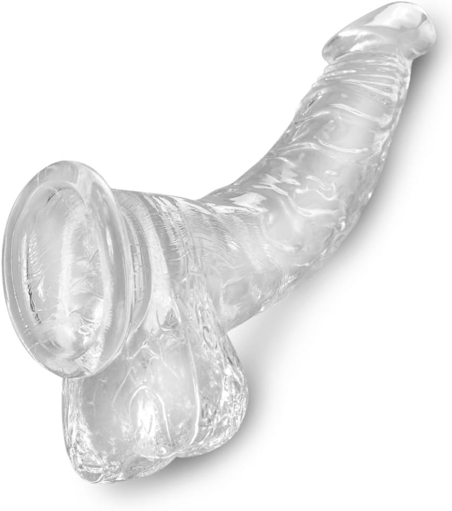 King Cock Clear 7.5″ Cock w/ Balls