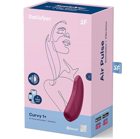 Satisfyer 'Curvy 1+' Clitoral Vibe -Burgundy