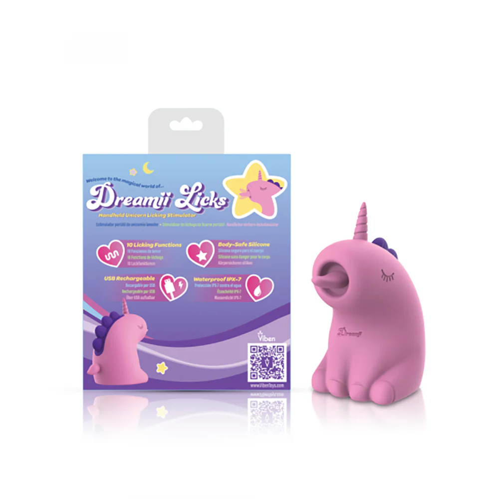 Dreamii Licks Licking Unicorn Stimulator -Mystical Pink