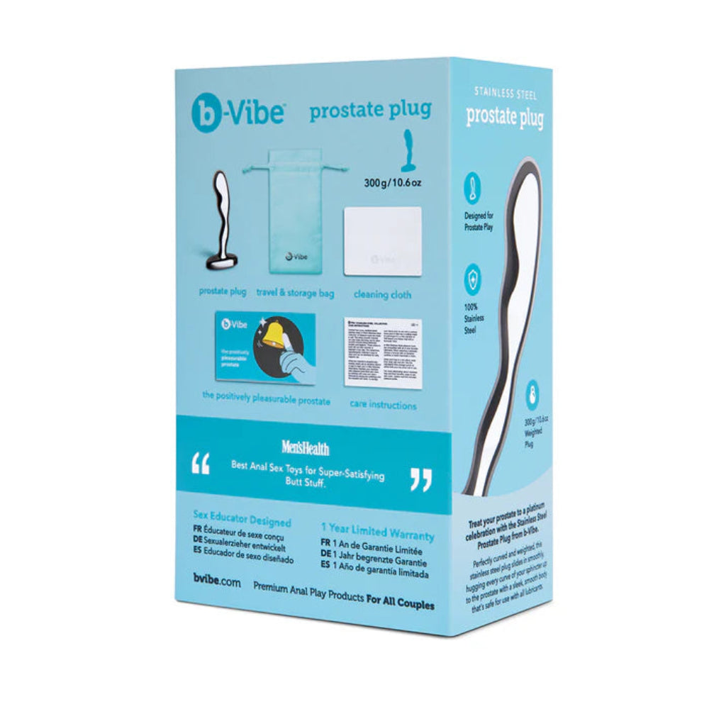 b-Vibe Prostate Plug - Stainless Steel