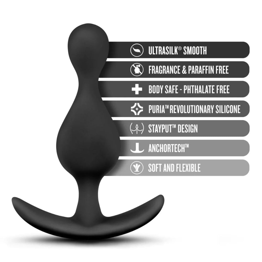 Luxe 'Explore' Silicone Plug -Black