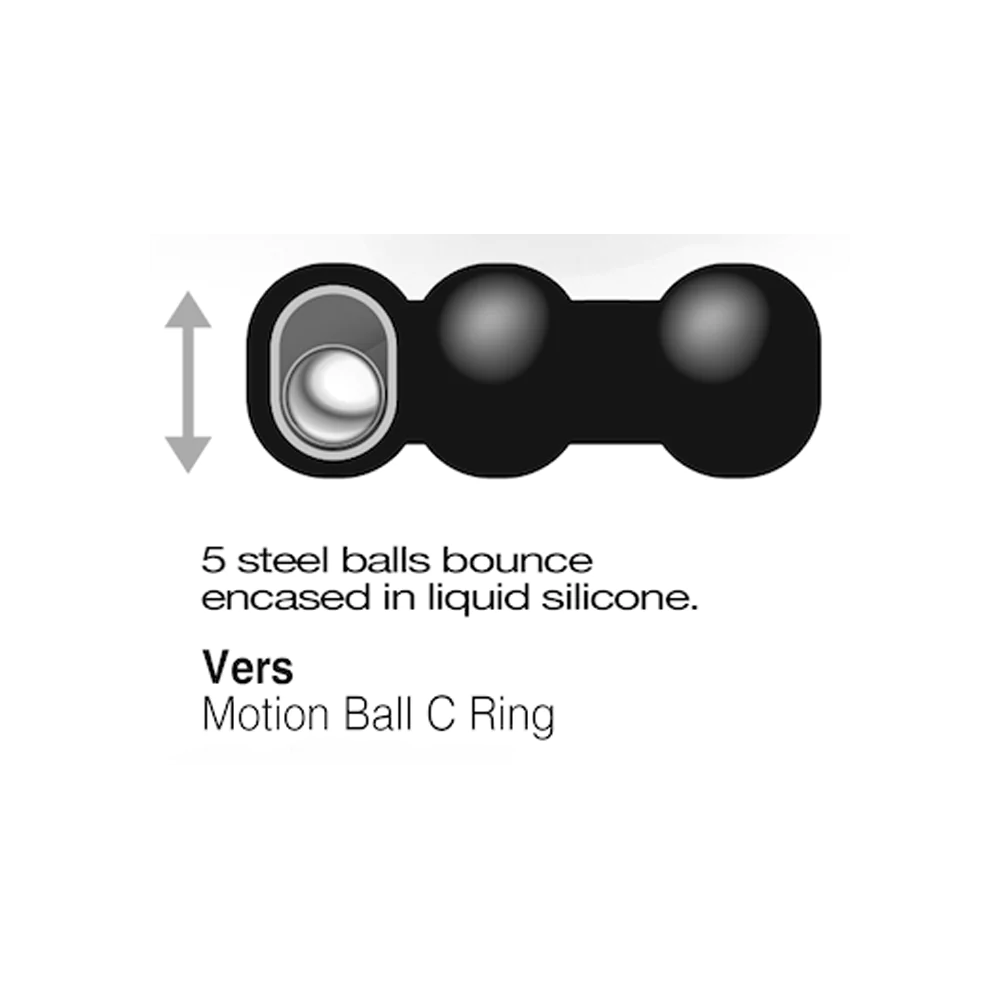 Steel Motion "Balls Liquid Silicone" Cock Ring