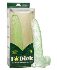 Calexotics Naughty Bits - I Leaf Dick - Glow In The Dark Dildo