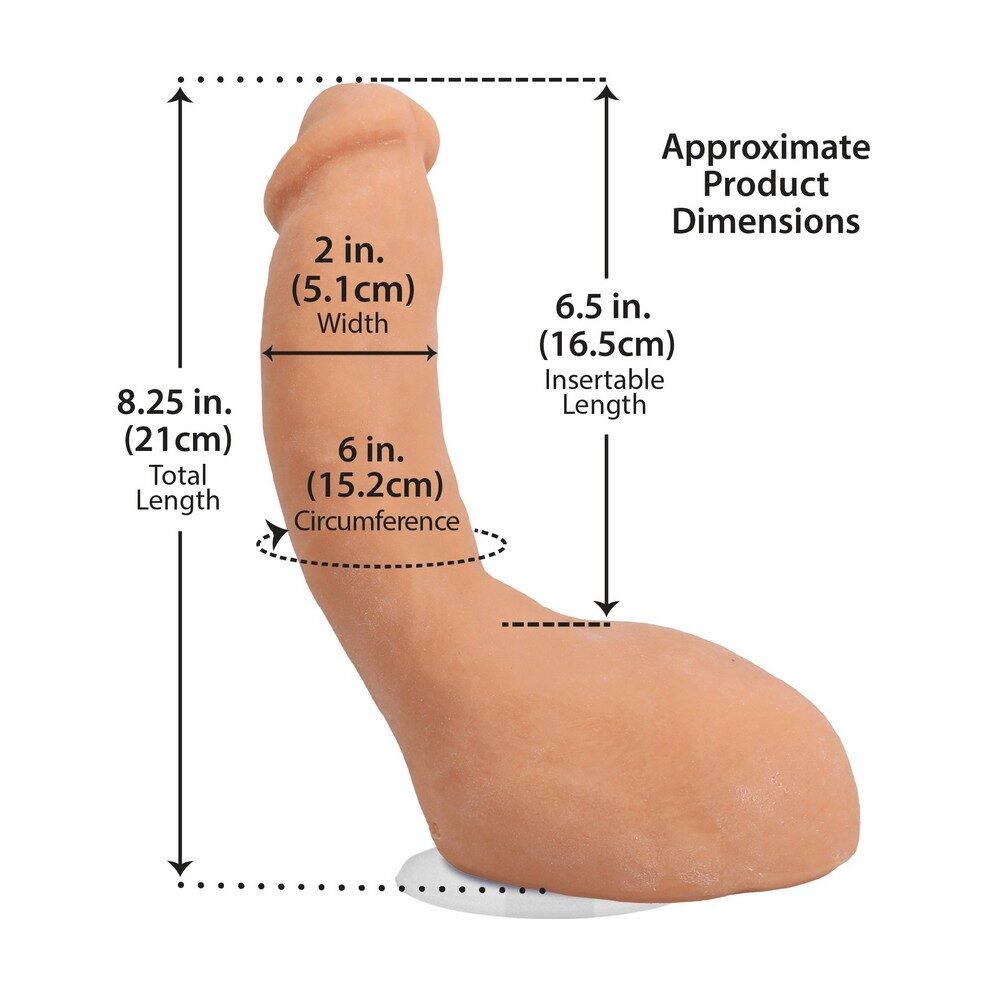 James Deen 8 Inch Vac-U-Lock Dildo