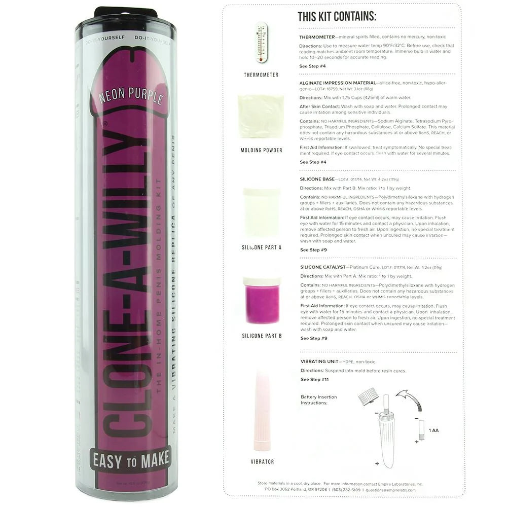 Clone-A-Willy Kit Original - Neon Purple