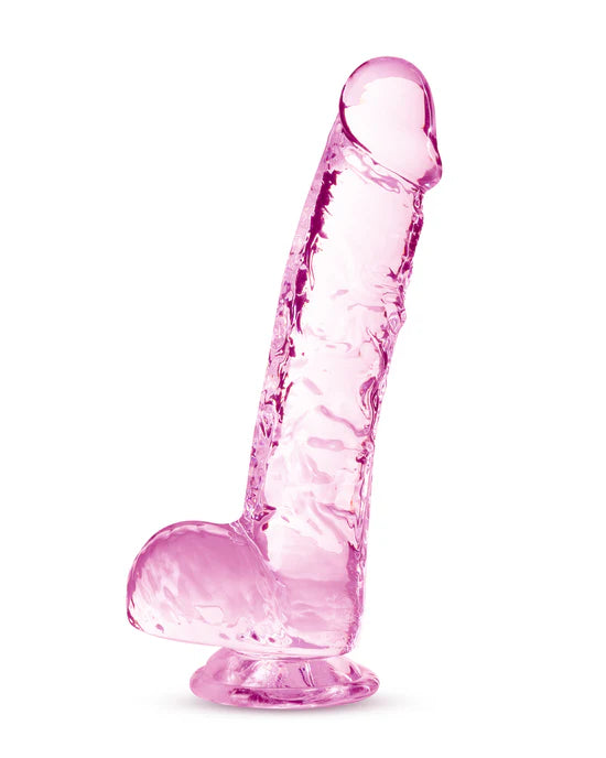 Naturally Yours Crystalline Dildo 6" - Pink