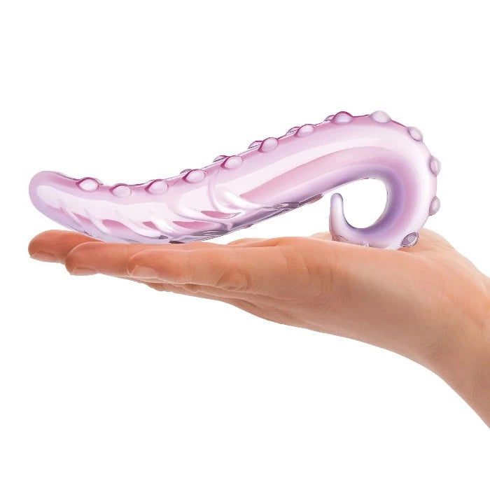 gläs Lick-It 6" Glass Dildo -Pink