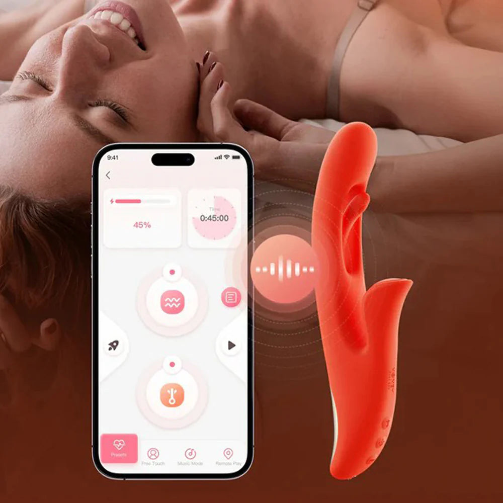HONEY ''Tressa'' App-Enabled Flicking Rabbit Vibe