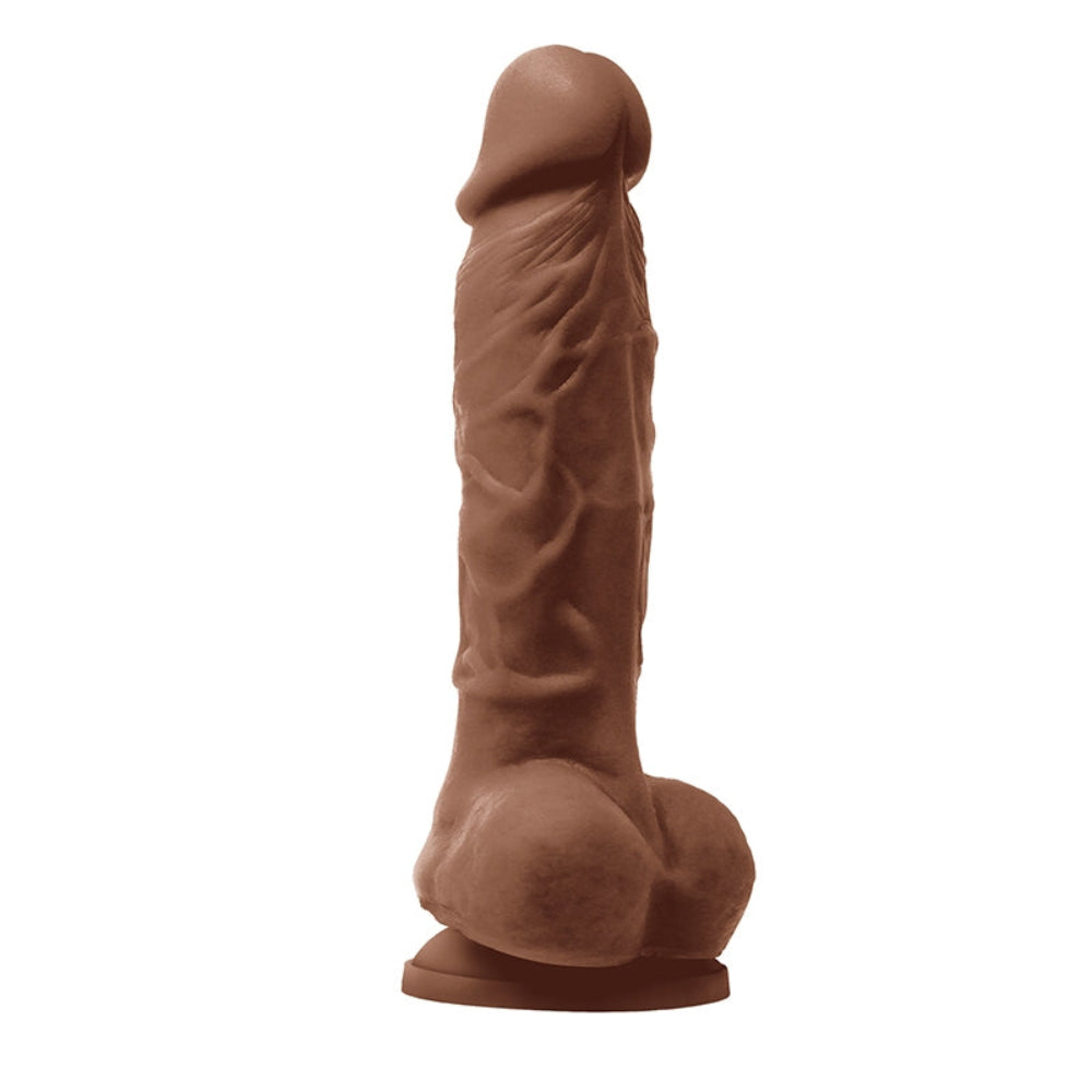 Colours 5 Inch Vibrating Dildo -Brown