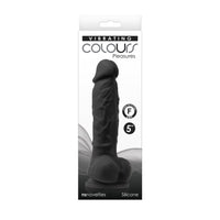 Colours 5 Inch Vibrating Dildo -Black