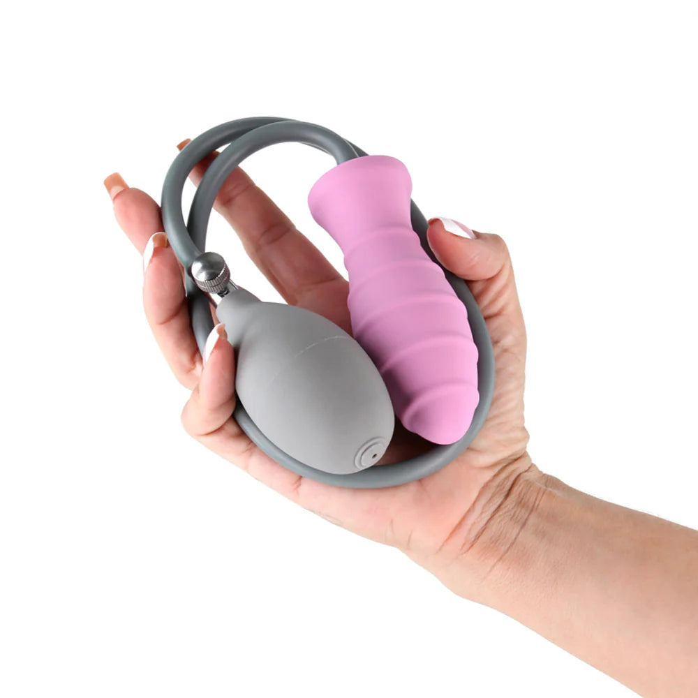 INYA 'InflataPlay' Anal Plug -Pink/Grey