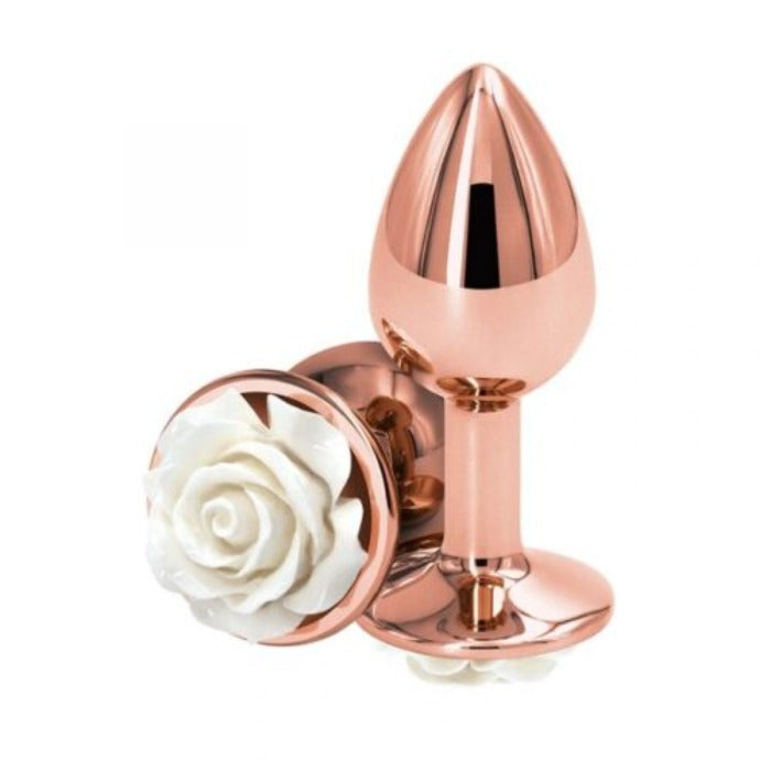 Rear Assets Rose "Small" White Rose/Gold