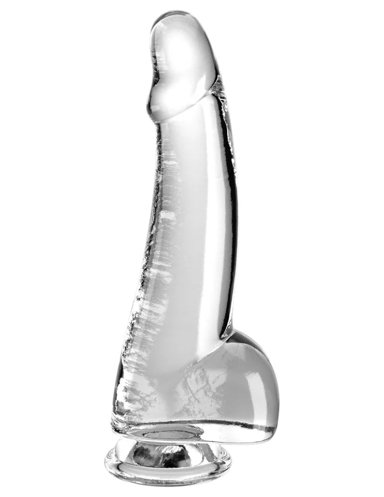 King Cock 7.5" Clear Dildo