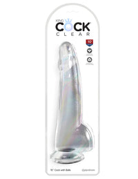 King Cock 10'' Clear Dildo