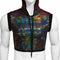 Flat Sequins Hooded Crop Top - BLACK HOLOGRAPHIC