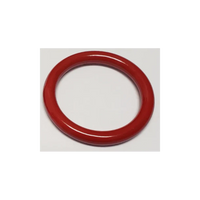 Spartacus 1.5" Seamless Steel Cock Ring -Red