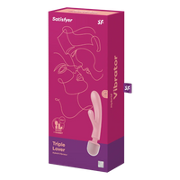 Satisfyer "Triple Lover" Wand/Rabbit -Pink