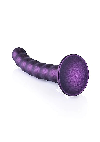 Ouch! 6.5" Beaded G-Spot Dildo -Purple
