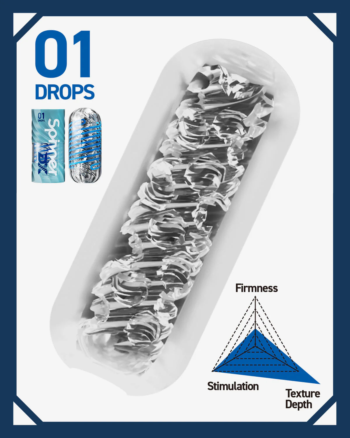 Tenga DX 01 Drops Spinner Masturbator