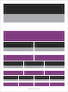 CC ''Asexual'' Flag Sticker Sheet