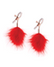 Bound ''F1'' Feather Nipple Clamps -Red