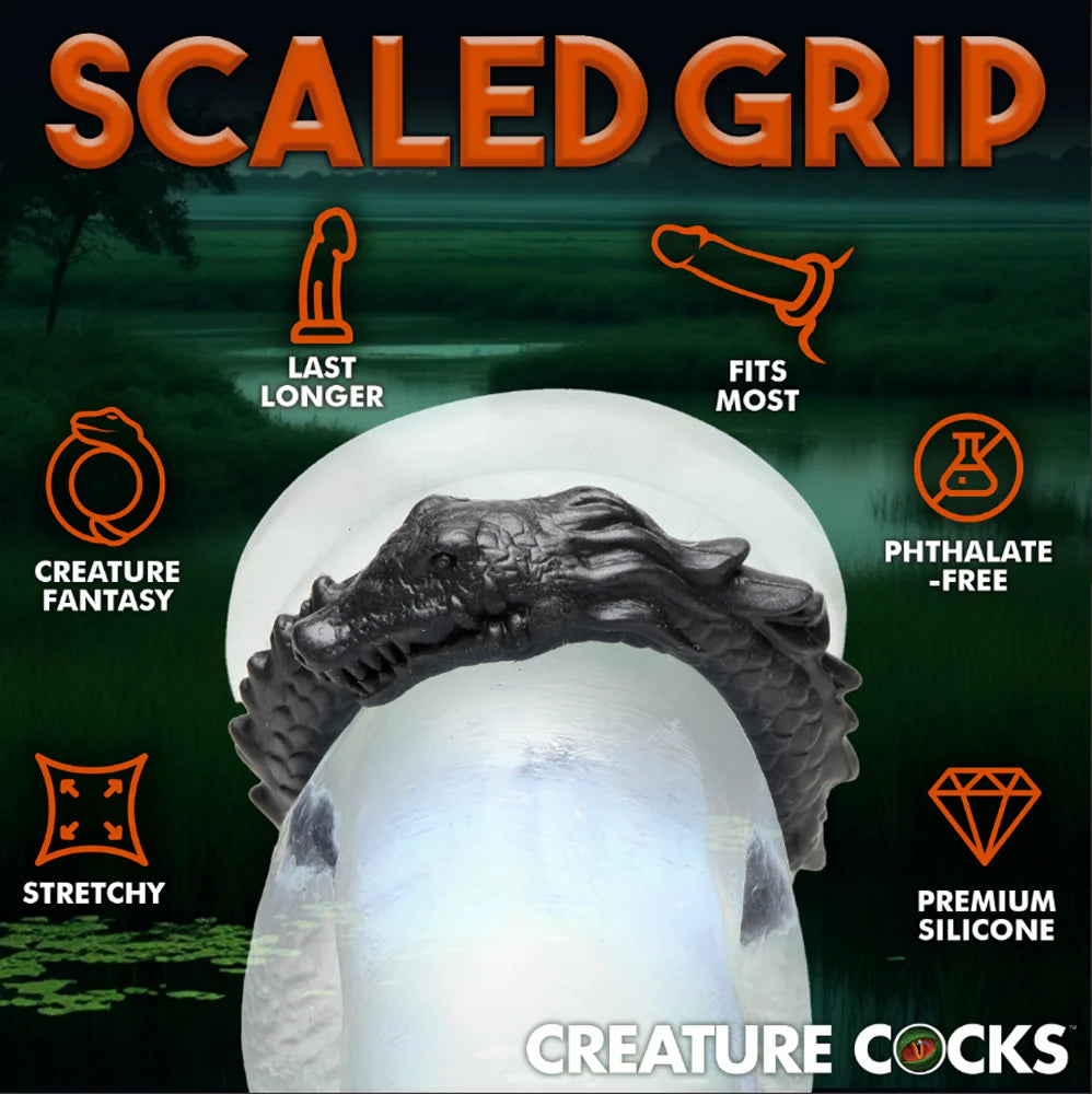 Creature Cocks "Black Caiman" Cock Ring