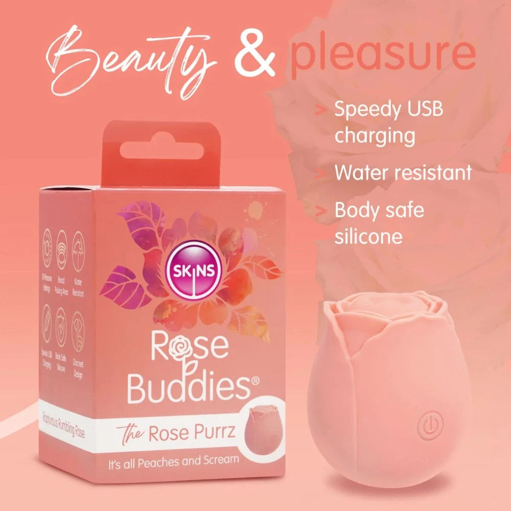 Skins Rose Buddies 'The Rose Purrz' Clitoral Toy