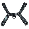 Leather Bondage O.T H-Front Harness with Black Accessories