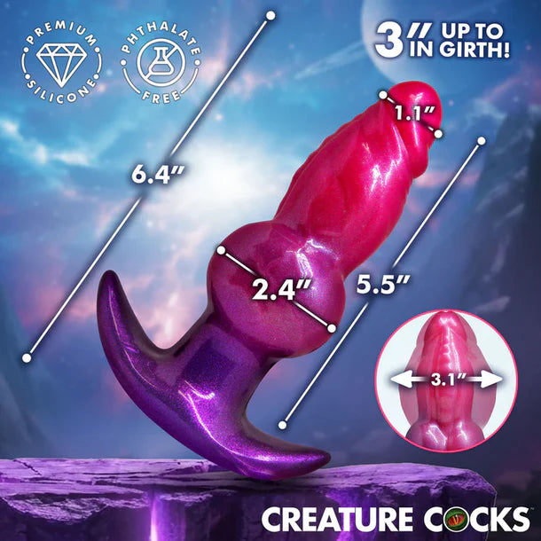 Creature Cocks 'Astro' Inflatable Silicone Anal Plug