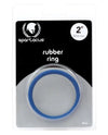 Spartacus Rubber 2" Cock Ring -Blue