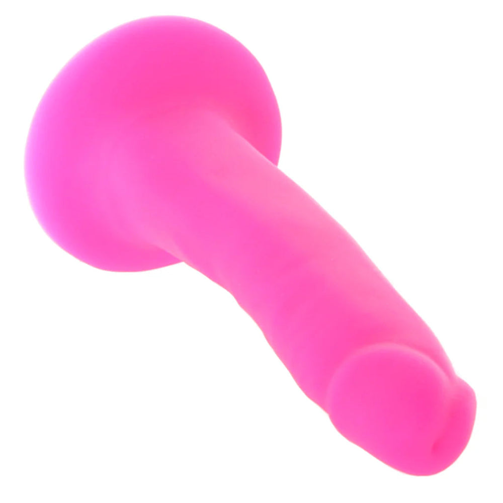 Elite Neo Pink Dual Density Dildo 6" - Pink
