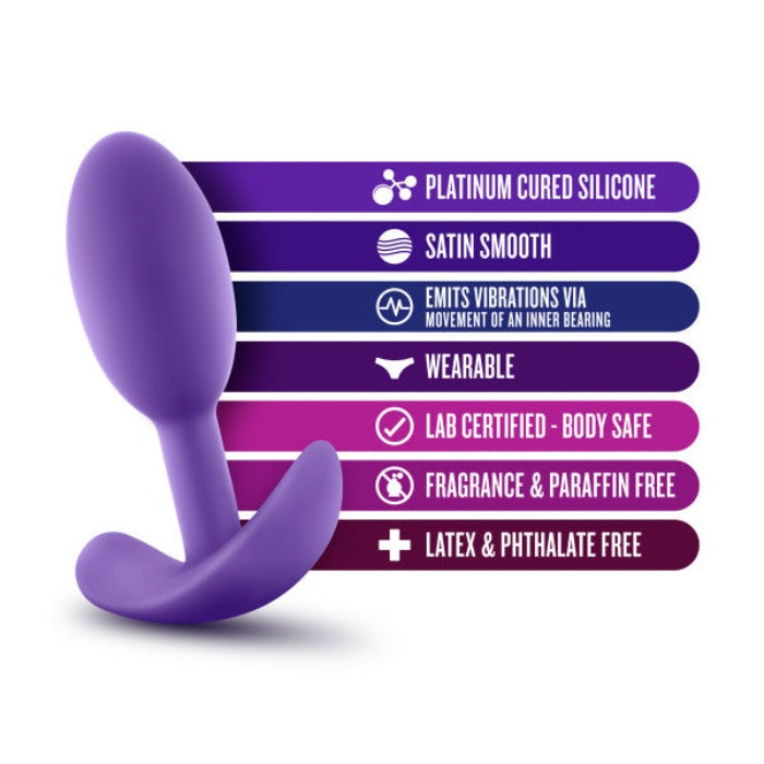 Luxe "Vibra Slim" Plug Purple -Small