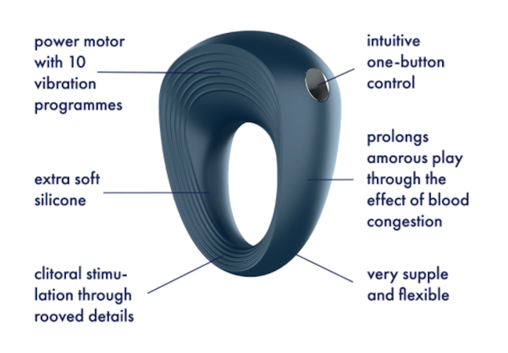Satisfyer "Power Ring" Vibrating C/Ring