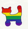 Pride- Rainbow Cat ''Static'' Sticker