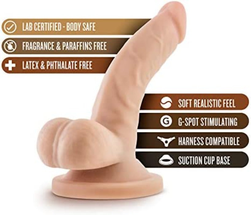 Dr. Skin 4 Inch Mini Cock -Beige