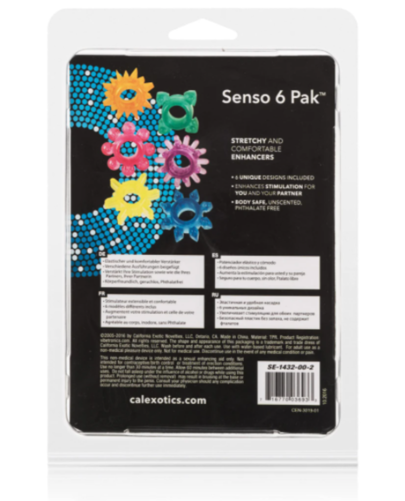 Calex "Senso" 6Pack C/Ring Set -Multi