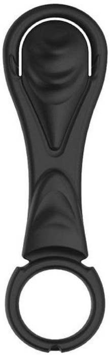 My Cockring "Ribbed Shaft" C/Ring -Blk