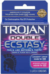 Trojan ''Double Ecstasy'' Condoms -3Pk