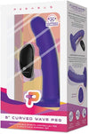 Pegasus 6" Curved Wave Peg -Purple