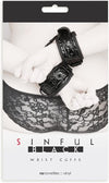 Sinful ''Wrist'' Cuffs -Black