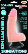 Skinsations ''Soaking Wet'' Vibrator, 6.5 Inch -Flesh