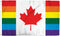 ''Canadian'' Pride Rainbow Flag 3 x 5 ft