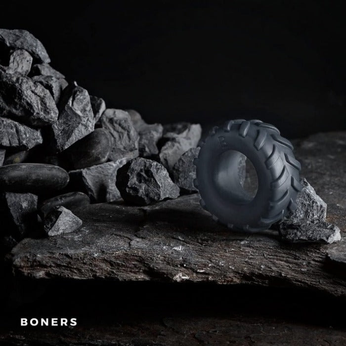 Boners "Tire" Cock Ring -Grey