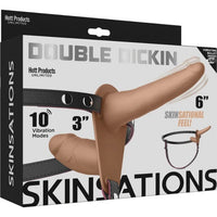 Skinsations "Double Dickin" Vibrating Dildo Strap-On