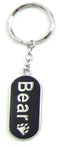 Bear Military Tag Keychain