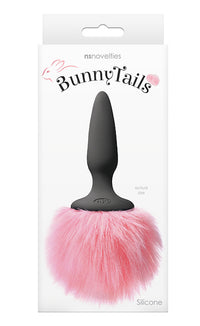 Bunny Tails "Pink Tail" Blk -Silicone Plug