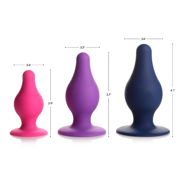 Squeeze-it Tapered "Small" Anal Plug -Pink