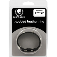 Spartacus "Studded" Leather C/Ring -Blk