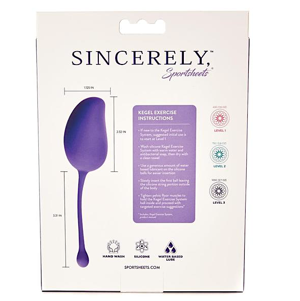 Sincerely "Kegel" Exercise System -3Pk